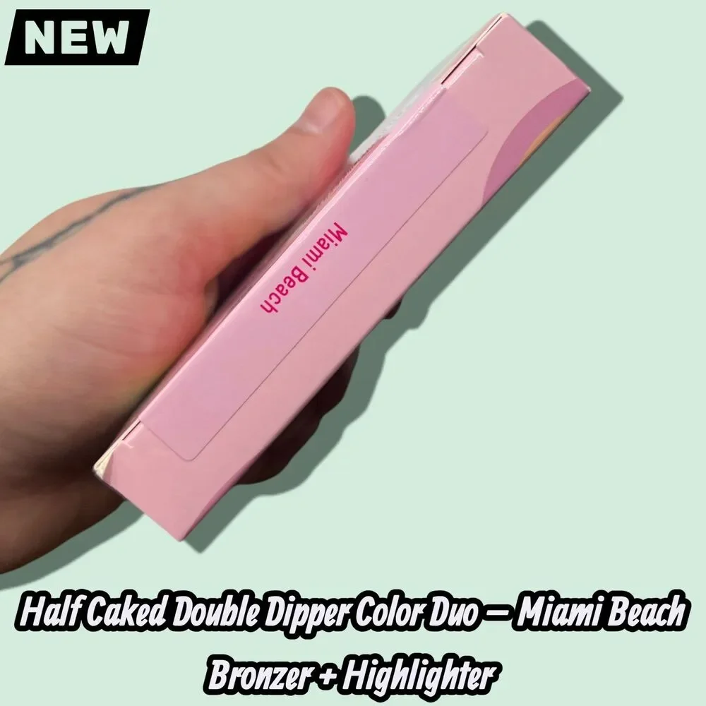 NEW Half Caked Double Dipper Color Duo – Miami Beach Bronzer + Highlighter
